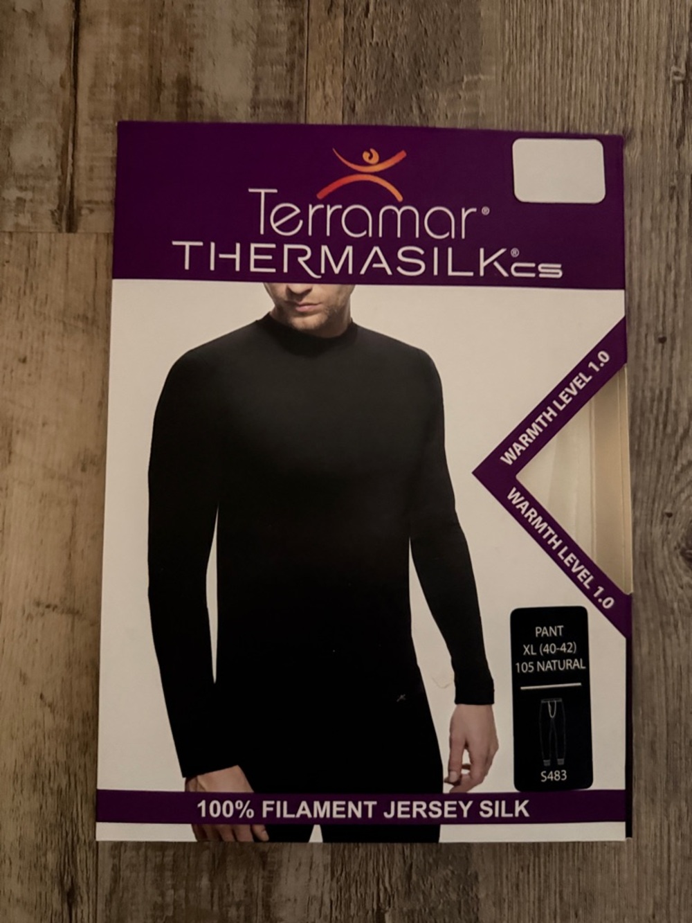 Terramar ThermaSilk Pant Base Layer - Natural S483